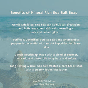 Benefits of Sea Salt Soap graphic