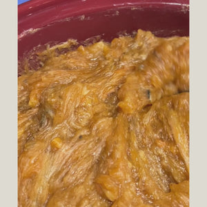 Making Hot-Processed Pumpkin Spice Soap in a crock pot, cooked soap