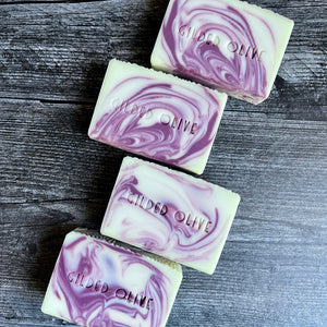 Black Raspberry & Cream Handmade Soaps | Gilded Olive Apothecary